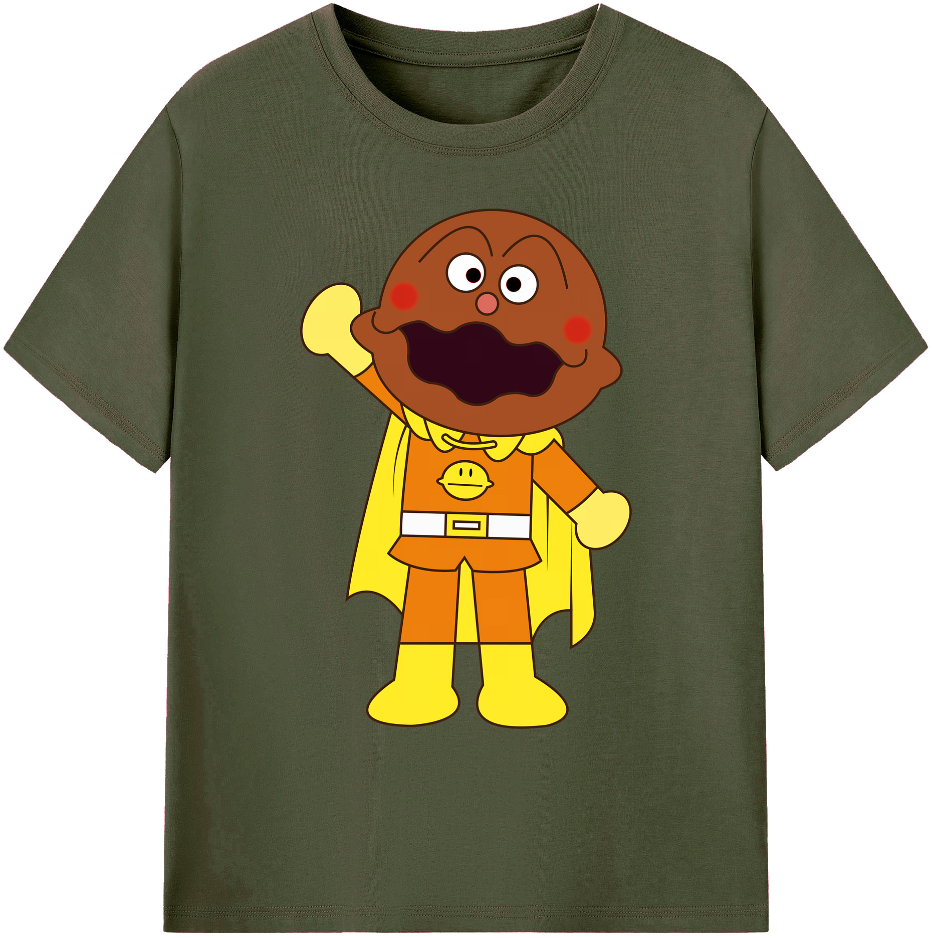 （画像用） アンパンマン Anpanman 綿100％ メンズ半袖Tシャツ｜肌触りやわらか＆通気性